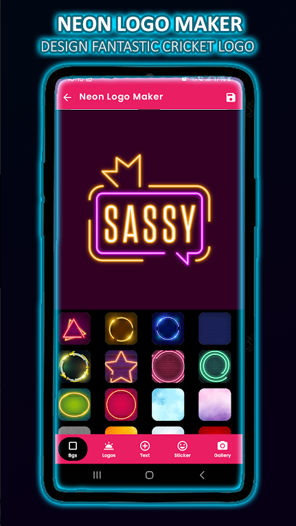 ޺Ʊ־app(Neon Logo Maker)ͼ0