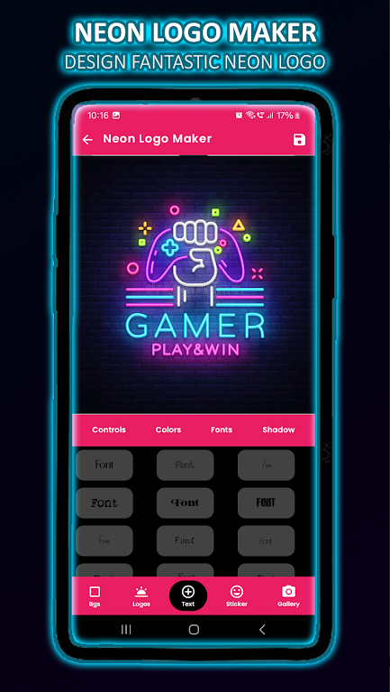 ޺Ʊ־app(Neon Logo Maker)ͼ4