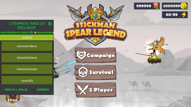 ˳ì޽ʯ(Stickman Spear Legend)v1.15 ֻͼ1