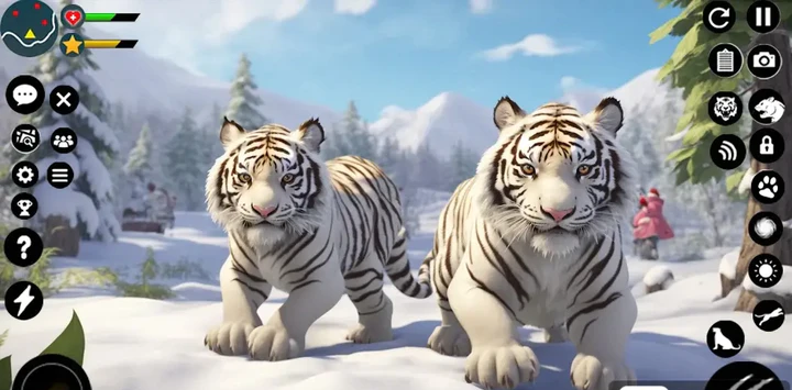 ׻3d(Snow White Tiger Family Sim 3D)ͼ0
