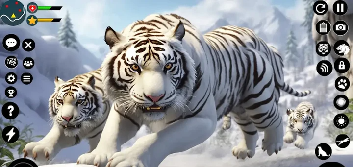׻3d(Snow White Tiger Family Sim 3D)v1.21  ׿°ͼ1