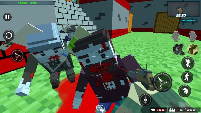 ǹսʬͻϮMOD˵(Blocky Gun warfare Zombie)