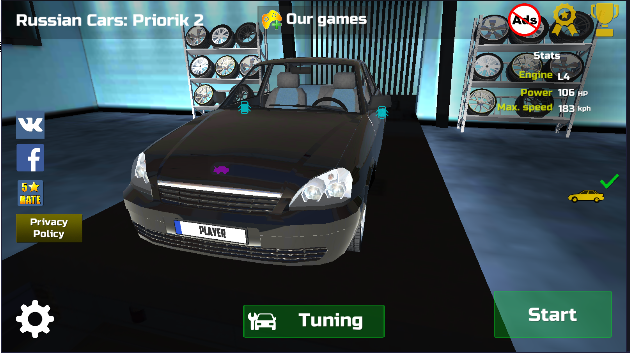 ˹ģ2Ϸİ(Russian Cars: Priorik 2)v1.12 ׿ͼ1