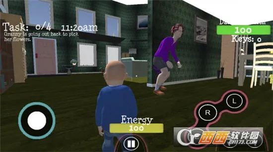 奶奶vs孙子模拟器(祖孙互动游)v1.0 安卓版截图1