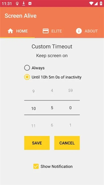 屏幕常亮助手2025下载v1.0 安卓版截图2