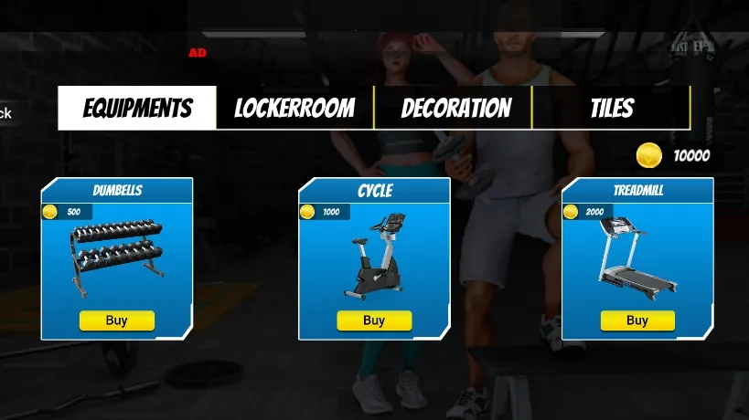健身房模拟器(模拟健身游戏)v1.18 手机版截图4