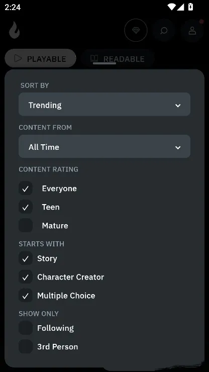 AIDungeon(ai��ɫ������Ϸ)v1.0 ��׿���ͼ3