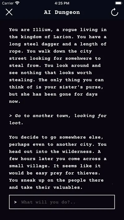 AIDungeon(ai��ɫ������Ϸ)v1.0 ��׿���ͼ1