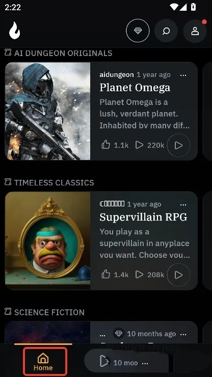 AIDungeon(ai��ɫ������Ϸ)v1.0 ��׿���ͼ4