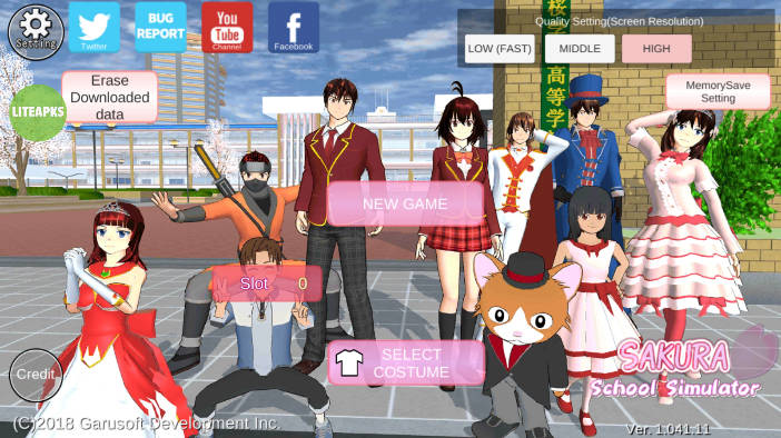 ӣУ԰ģӢİ1.045.02޹汾(SAKURA SchoolSimulator)