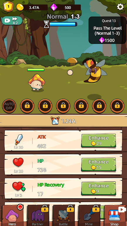 蘑菇快跑:史诗冒险2026下载v1.0.0 安卓版截图0