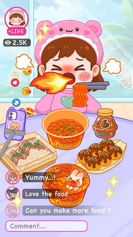 �Բ����ǣ�ASMRֱ������(��ʳֱ����Ϸ)v1.5 �ֻ����ͼ1