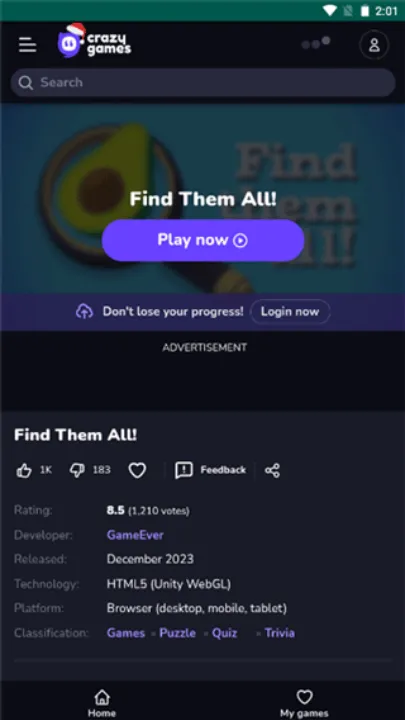 CrazyGames(��Ϸ����ƽ̨)v1.4 ��׿���ͼ4