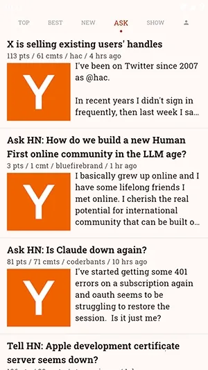 Hacki(技术资讯客户端)v3.0.0 手机版截图1