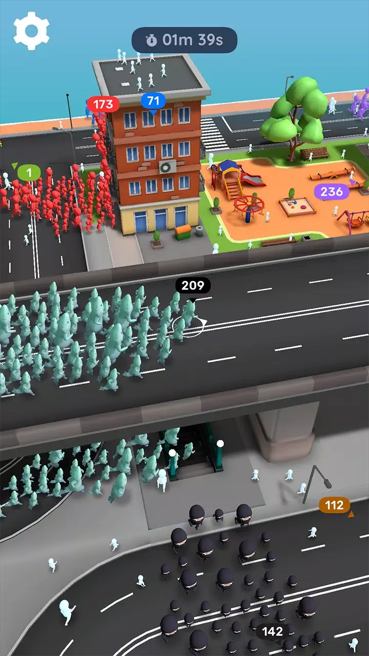 城市人群使用增强(火柴人城市跑酷游戏)v1.0.2 安卓版截图0