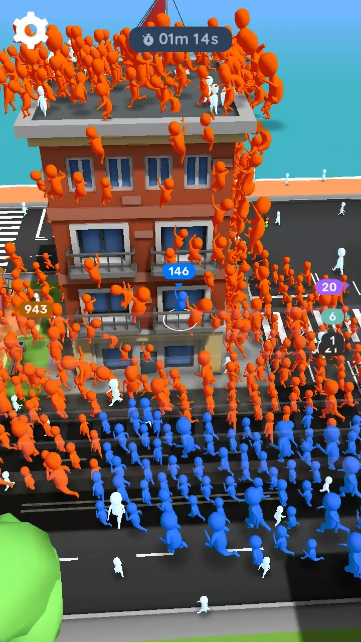 城市人群使用增强(火柴人城市跑酷游戏)v1.0.2 安卓版截图4