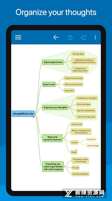SimpleMind Lite(˼ά��ͼ����)v2.1.1 �ٷ������ͼ2