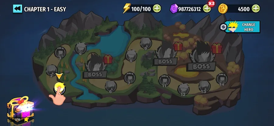 火柴人忍者大战不用实名登录版v4.1 安卓版截图0