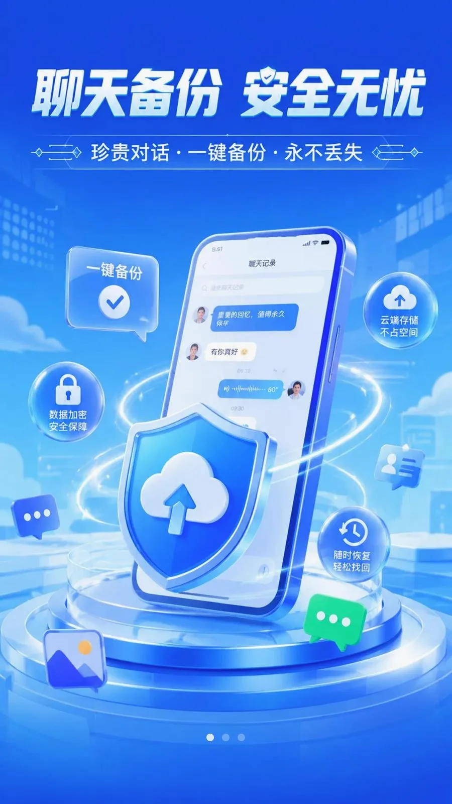 微聊天记录一键云备份2026官方最新版本v1.0.1 手机版截图0