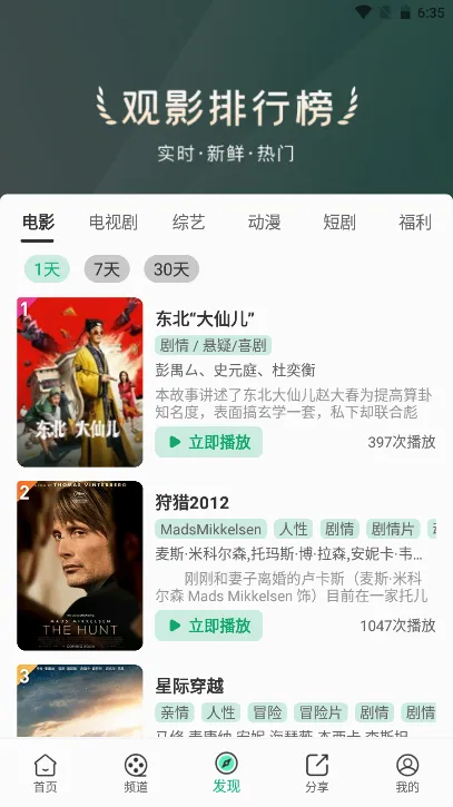 番茄影视最新安卓版v1.8.0 手机版截图0