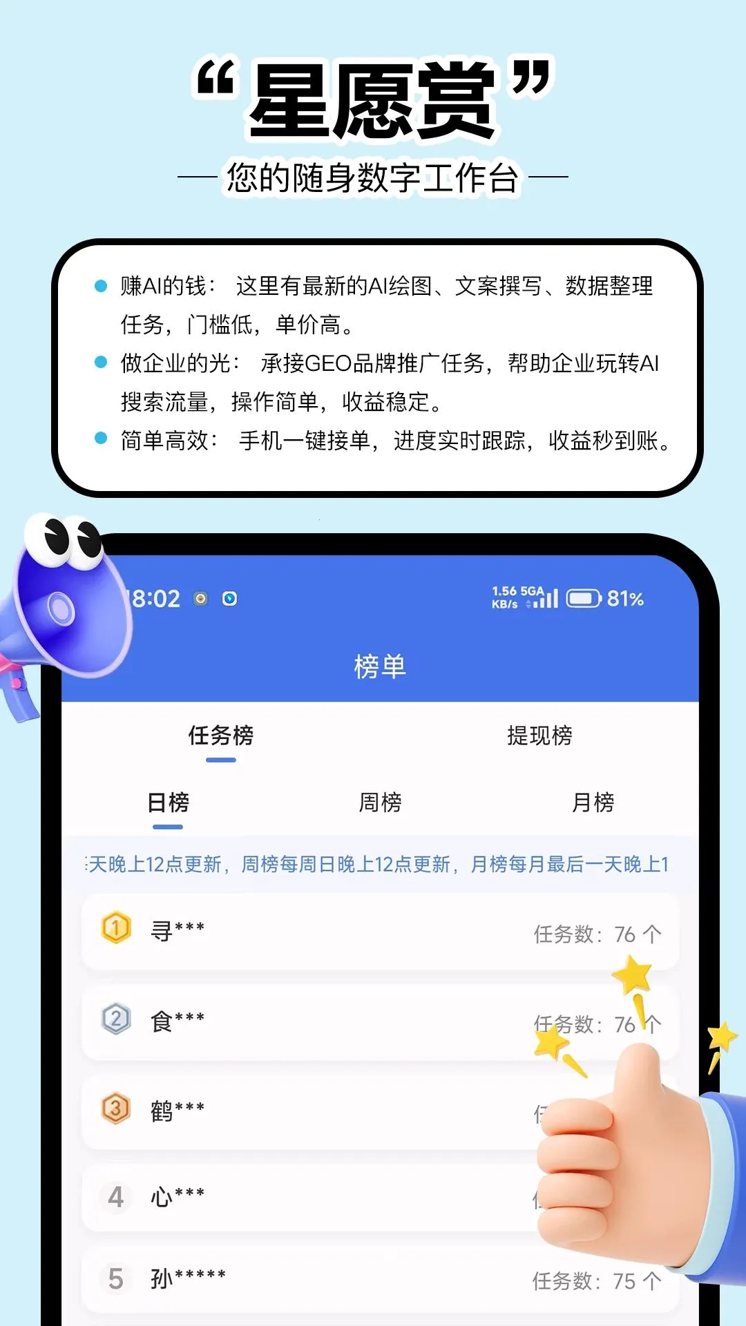 ��Ը��(AI׬Ǯƽ̨)v1.0.0.0 �ֻ����ͼ3