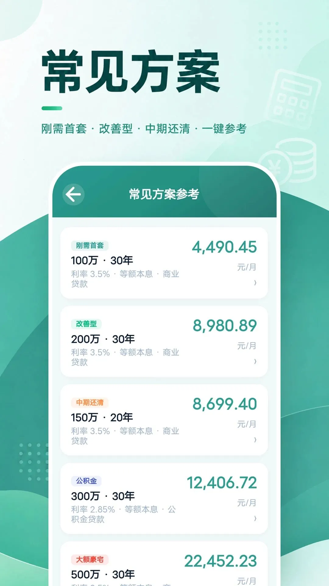 房贷还款月供计算软件最新手机版截图3