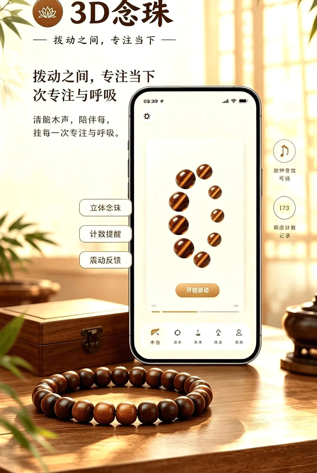 木鱼诵经(电子静心器物)v1.0.0 免费版截图3